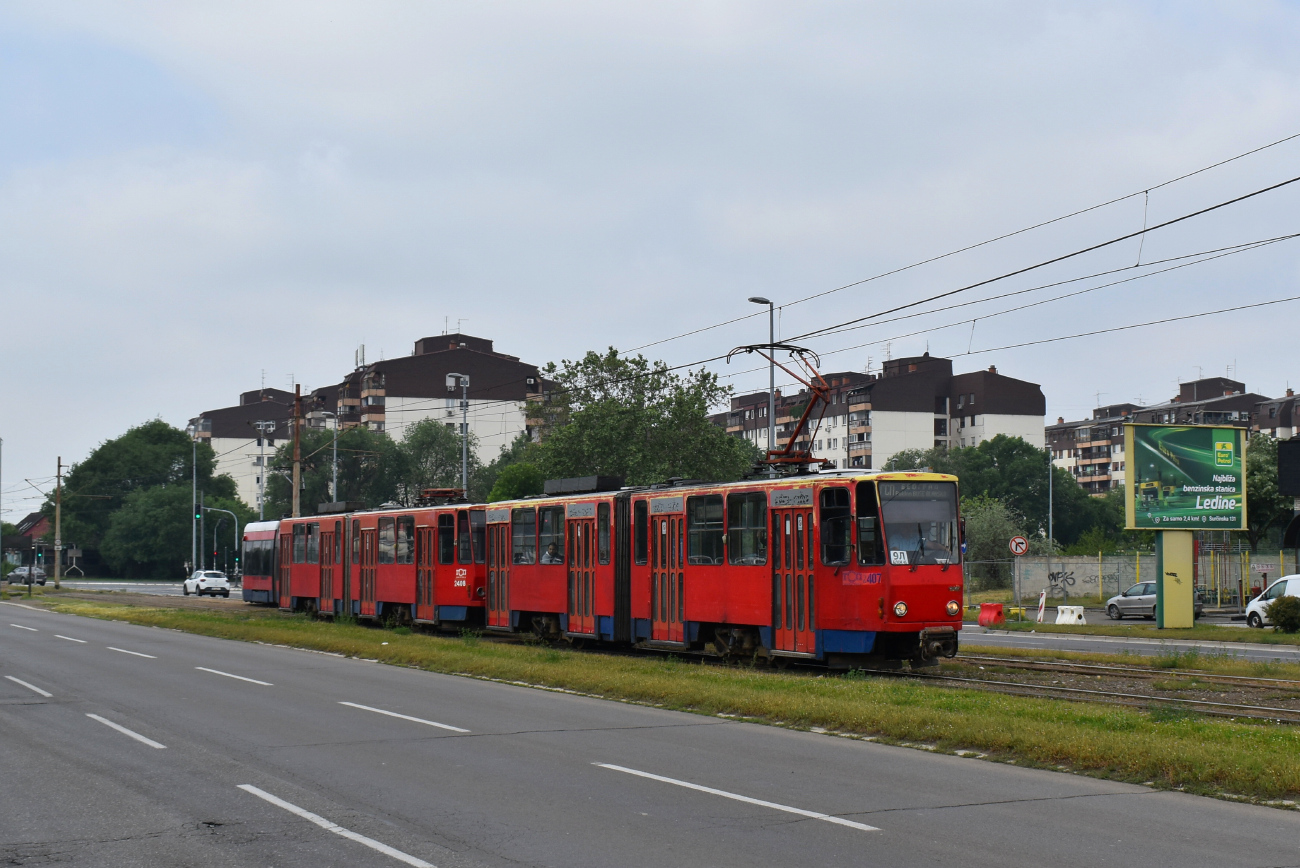 Белград, Tatra KT4M-YUB № 2407