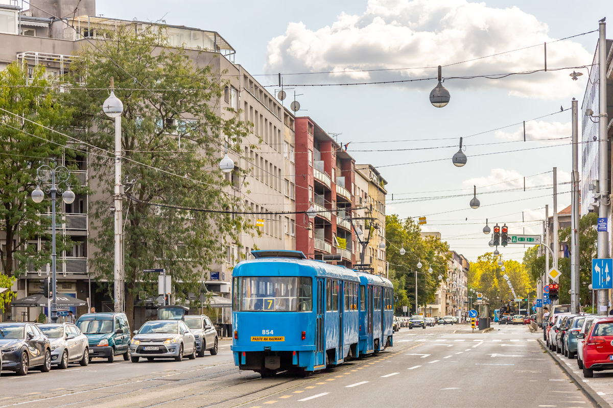 Zagreb, Tatra B4YU Nr. 854