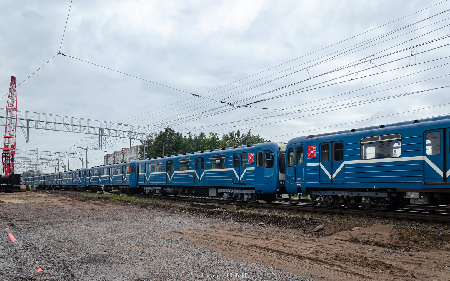 Санкт-Петербург, 81-540.8 № 10286; Санкт-Петербург — Метрополитен — Перегонка вагонов метро по ж/д