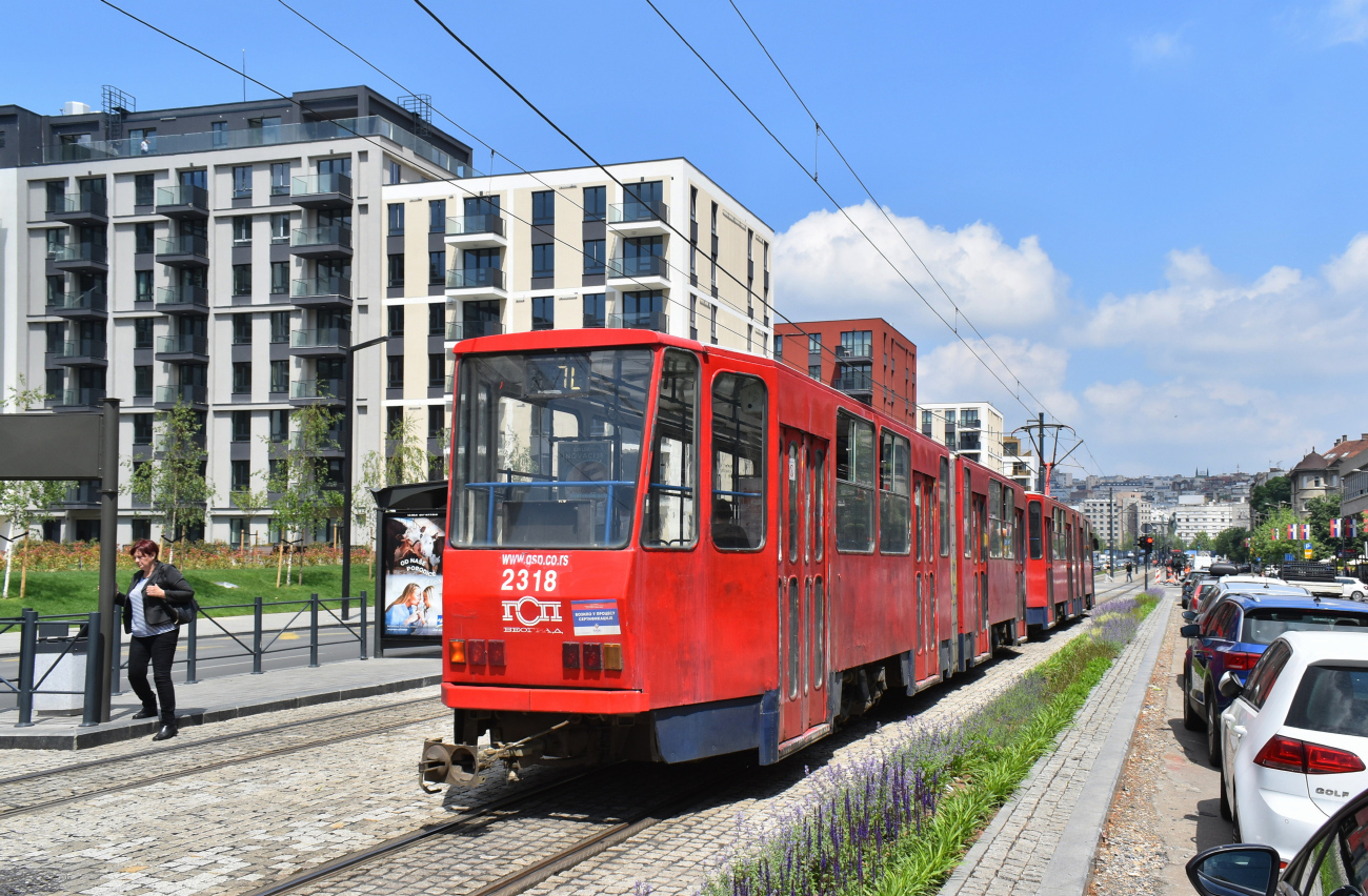 Белград, Tatra KT4YU-M № 2318