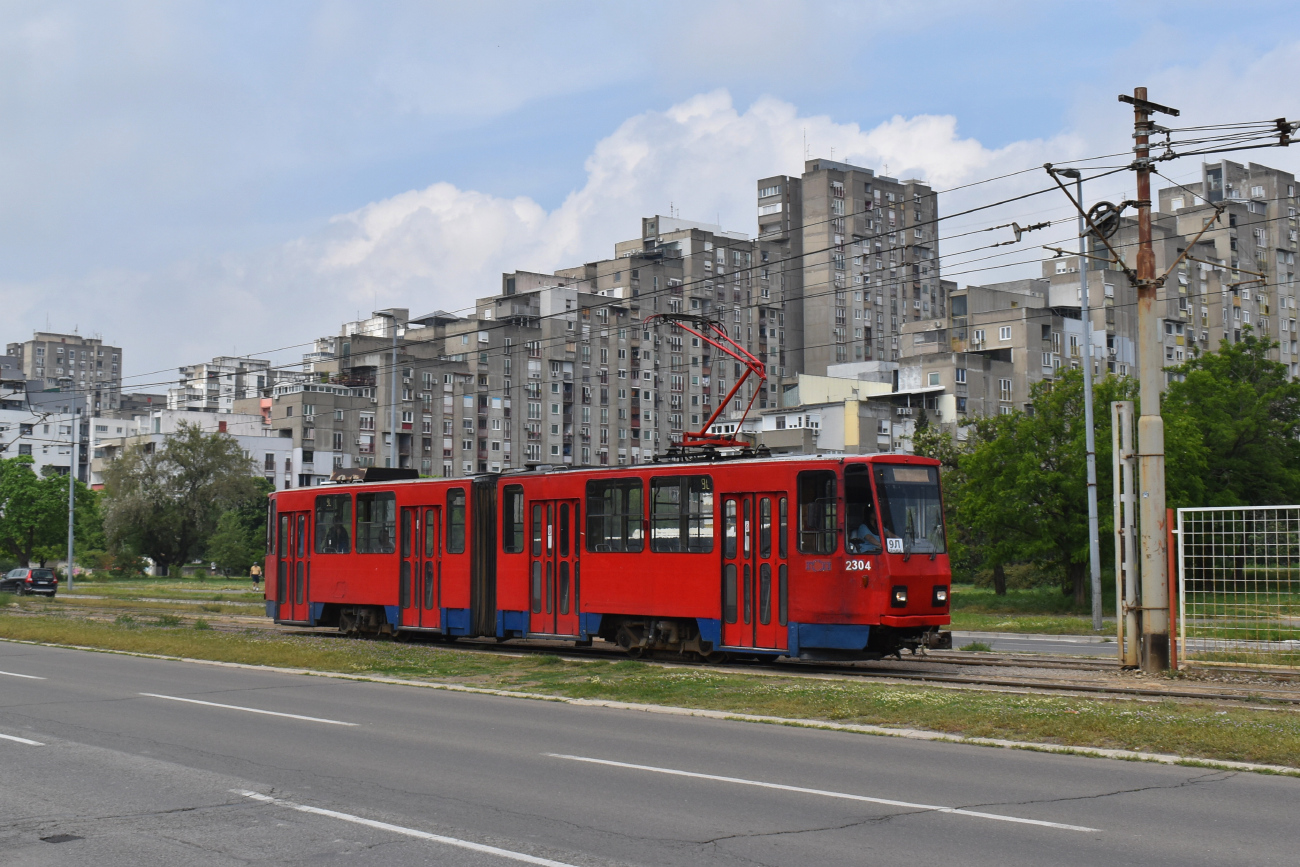 Белград, Tatra KT4YU № 2304
