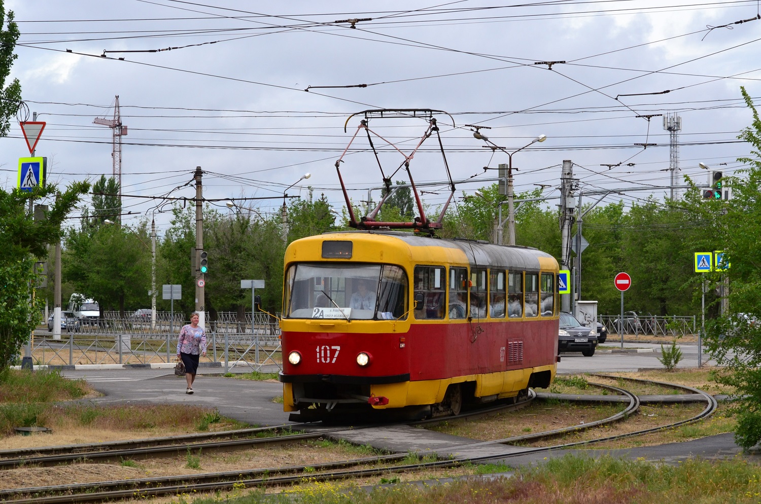 Волжский, Tatra T3SU № 107