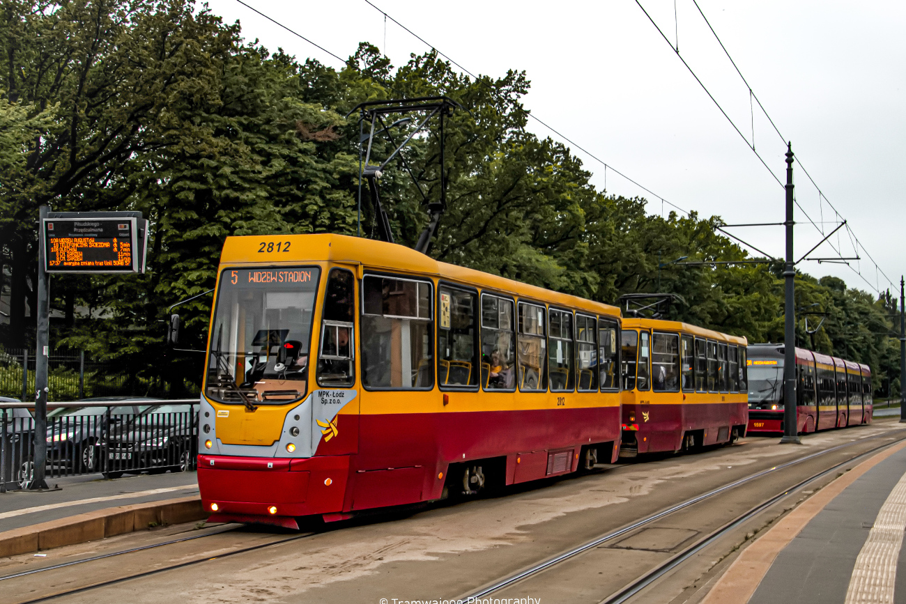 Лодзь, Konstal 805NaND № 2812