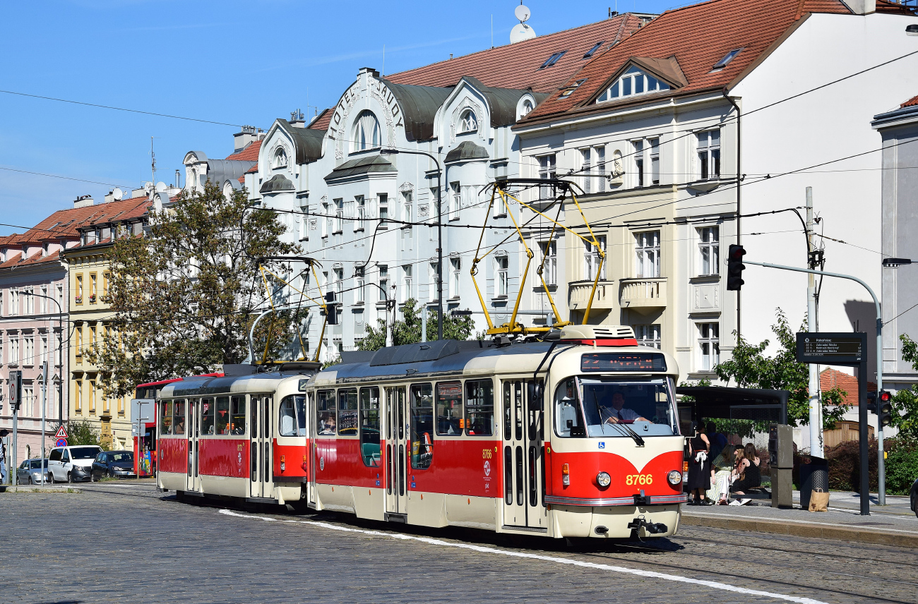 Прага, Tatra T3R.PLF № 8766