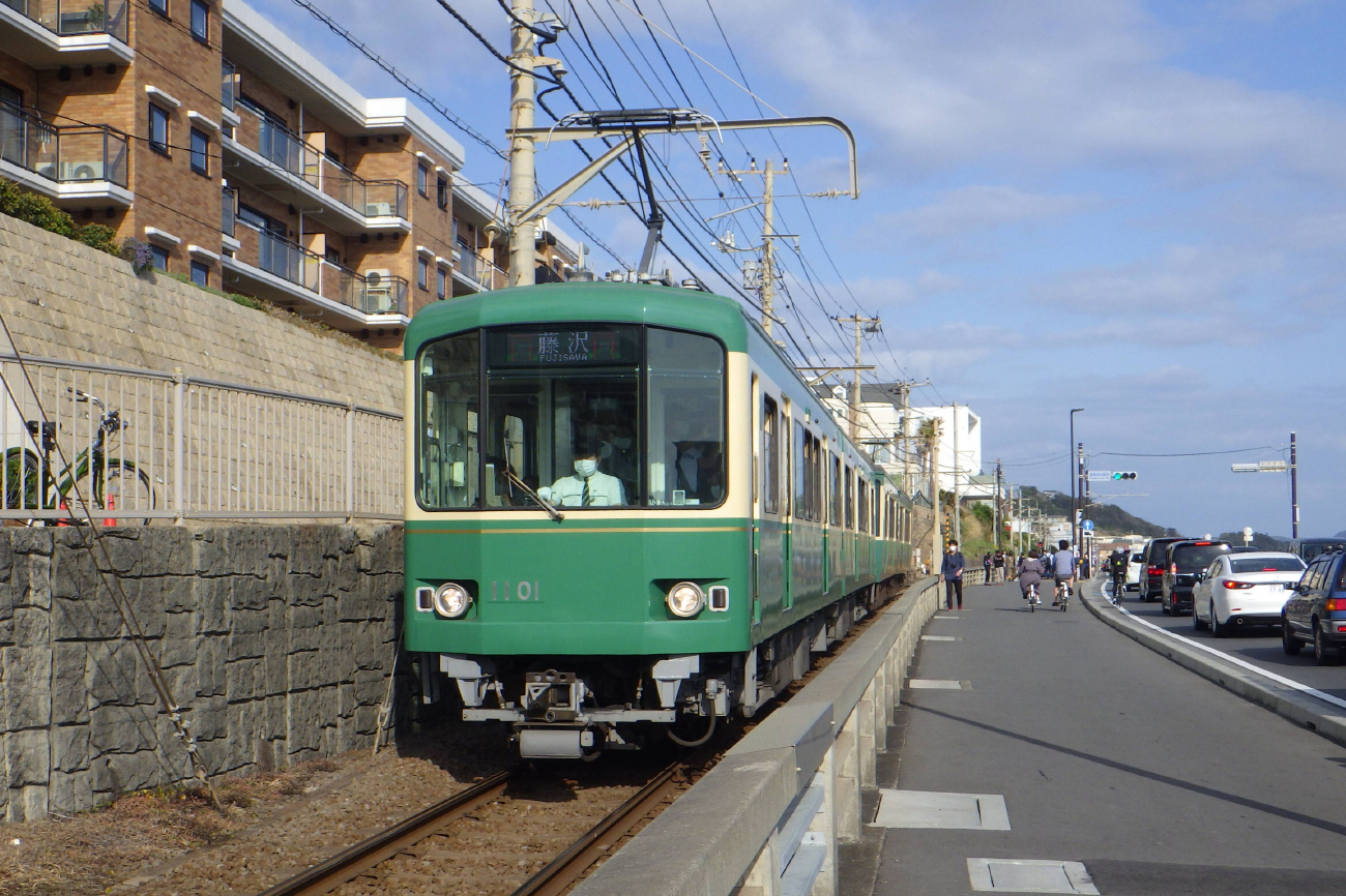 Фудзисава, Enoshima Electric Railway 1000 series № 1101 Фудзисава, Enoshima Electric Railway 1000 series № 1101