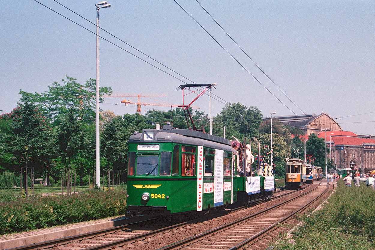 Leipzig, Gotha T57 č. 5042; Leipzig — 100 years of electric trams in Leipzig (June 8, 1996)