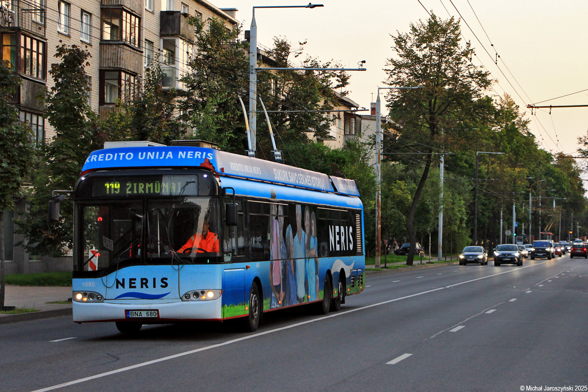Вильнюс, Solaris Trollino II 15 AC № 1680