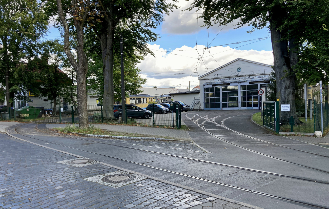 Вольтерсдорф — Трамвайная линия и инфраструктура