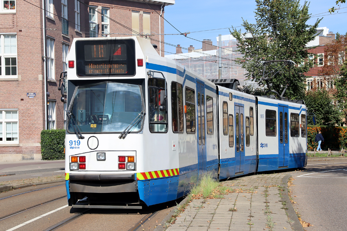 Амстердам, BN/Holec 11G № 919; Амстердам — 50 лет Museumtramlijn Amsterdam