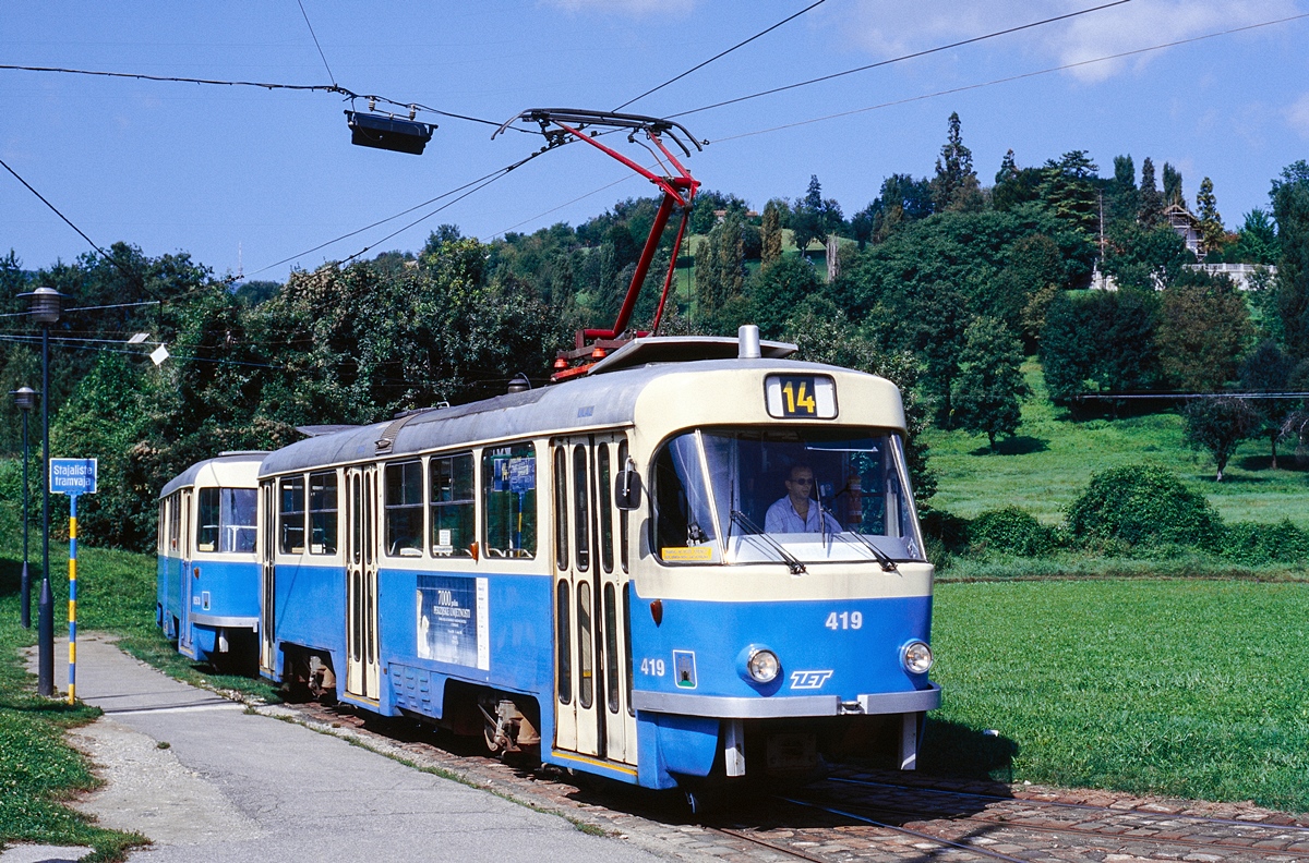 Загрэб, Tatra T4YU № 419