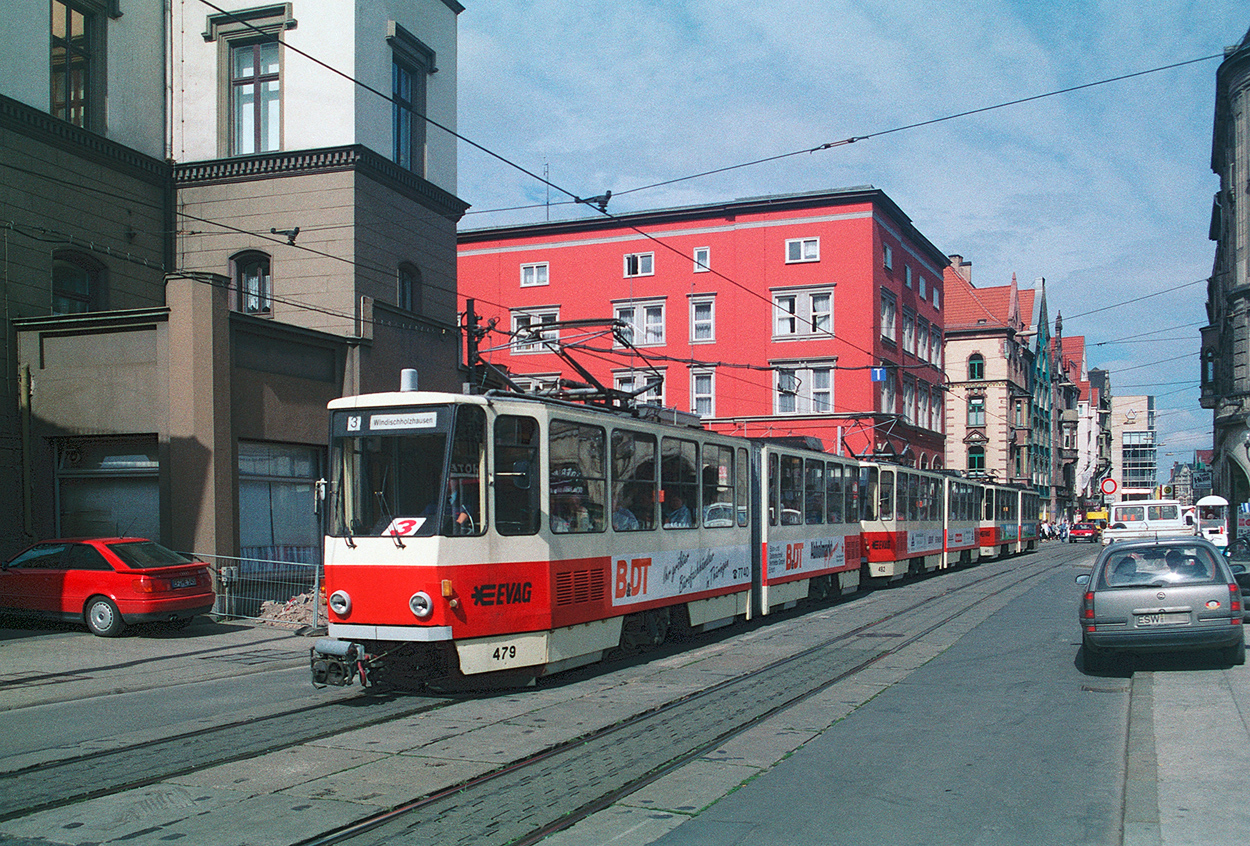 Erfurt, Tatra KT4D № 479; Erfurt — Old photos; Erfurt — Tatra KT4D+KT4D+KT4D 3-car Trains
