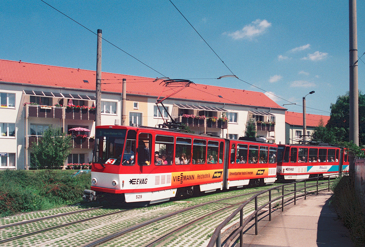 Erfurt, Tatra KT4D nr. 529; Erfurt — Old photos