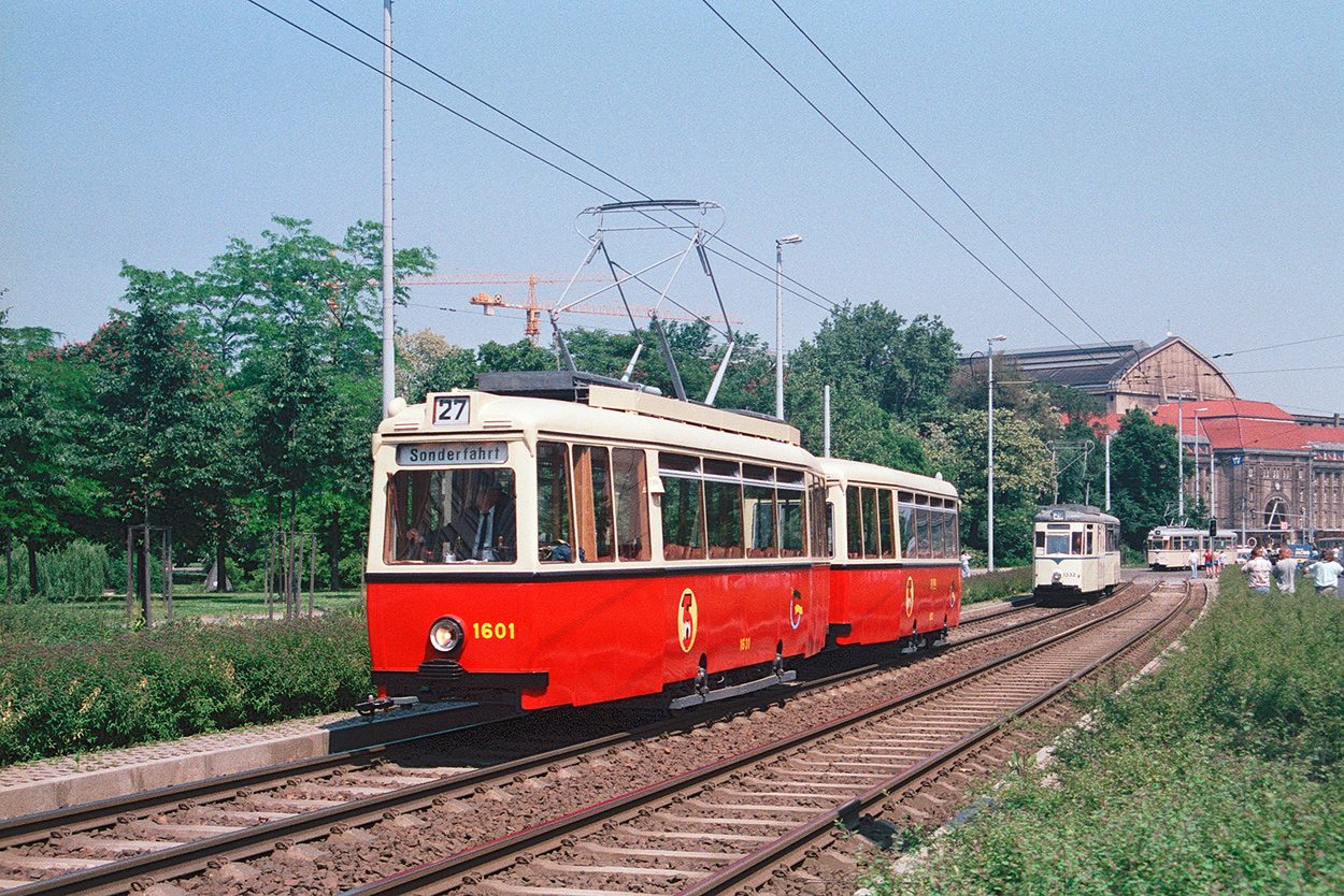 Leipzig, Werdau ET50 č. 1601; Leipzig — 100 years of electric trams in Leipzig (June 8, 1996)