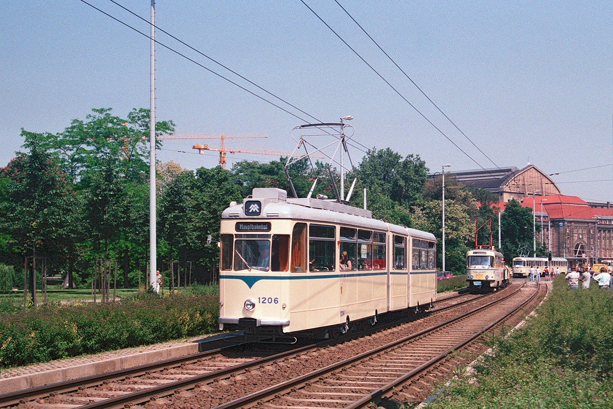 Leipzig, Gotha G4-65 č. 1206; Leipzig — 100 years of electric trams in Leipzig (June 8, 1996)