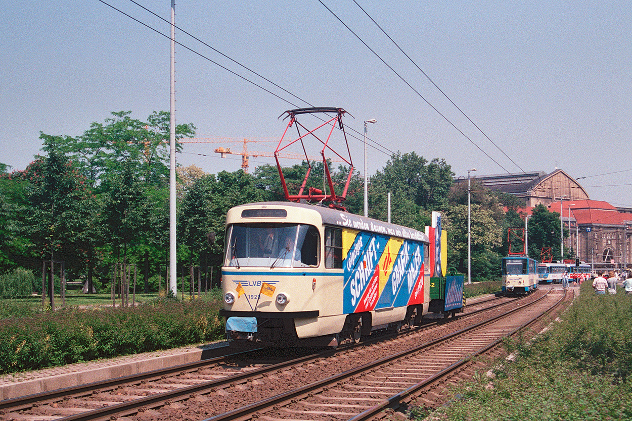 Leipzig, Tatra T4D č. 1923; Leipzig — 100 years of electric trams in Leipzig (June 8, 1996)