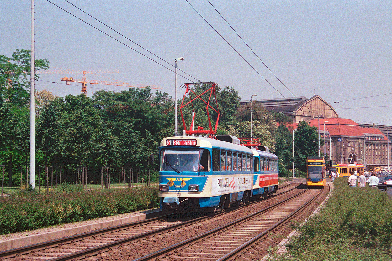 Leipzig, Tatra T4D-M1 č. 2197; Leipzig — 100 years of electric trams in Leipzig (June 8, 1996)