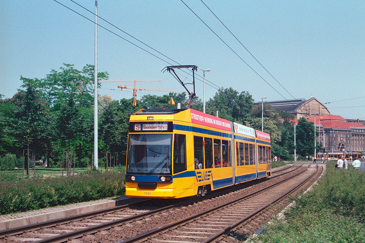 Leipzig, DWA NGT8 č. 1131; Leipzig — 100 years of electric trams in Leipzig (June 8, 1996)