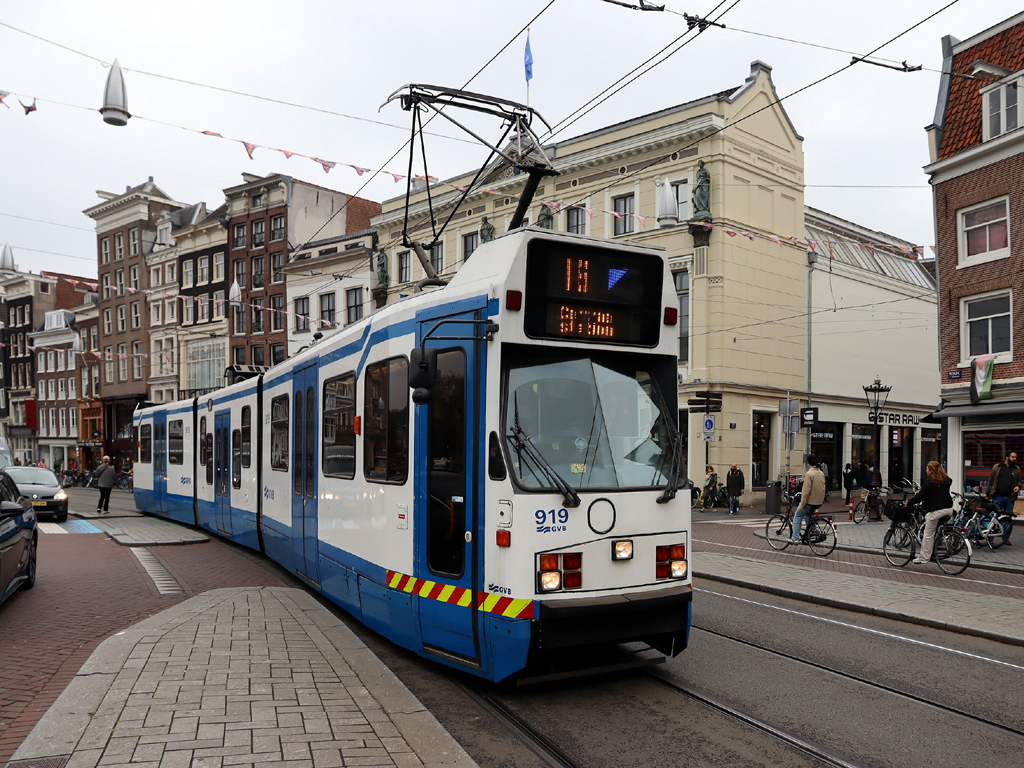 Амстердам, BN/Holec 11G № 919; Амстердам — 50 лет Museumtramlijn Amsterdam