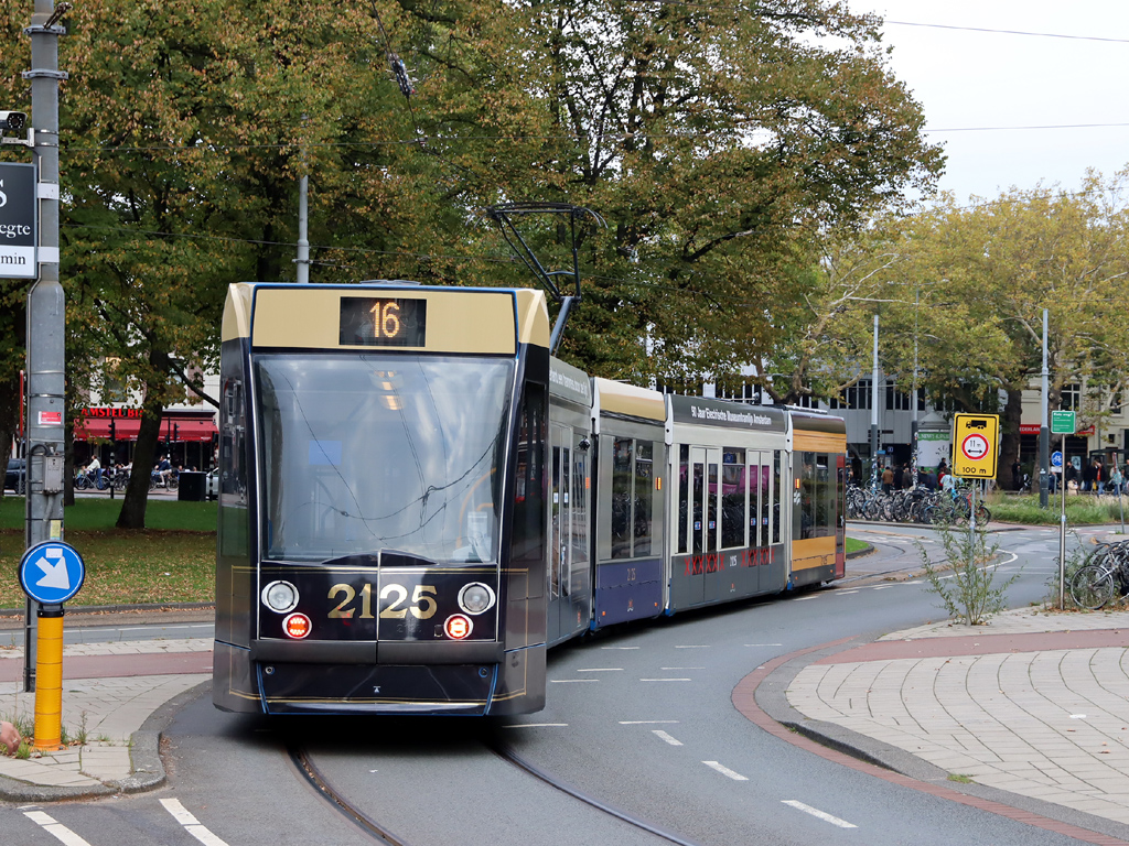 Амстердам, Siemens Combino № 2125; Амстердам — 50 лет Museumtramlijn Amsterdam