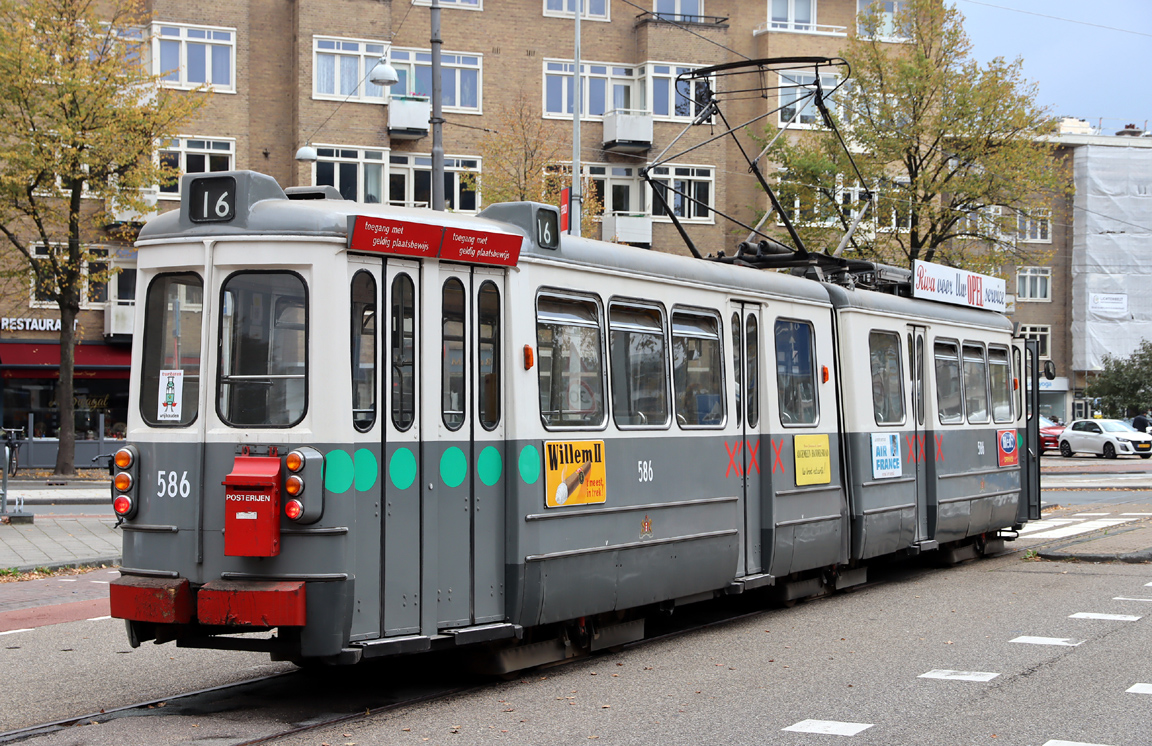 Amsterdam, Beijnes 2G № 586; Amsterdam — 50th anniversary of Museumtramlijn Amsterdam