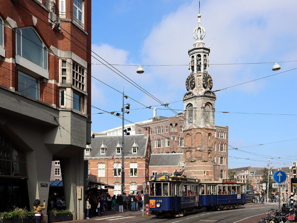 Amsterdam, Werkspoor 2-axle motor car № 1236; Amsterdam — 50th anniversary of Museumtramlijn Amsterdam