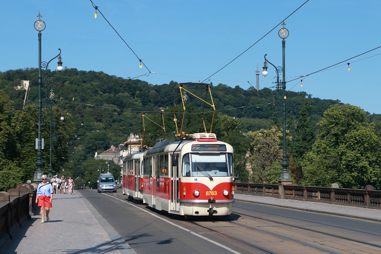 Прага, Tatra T3R.PLF № 8763