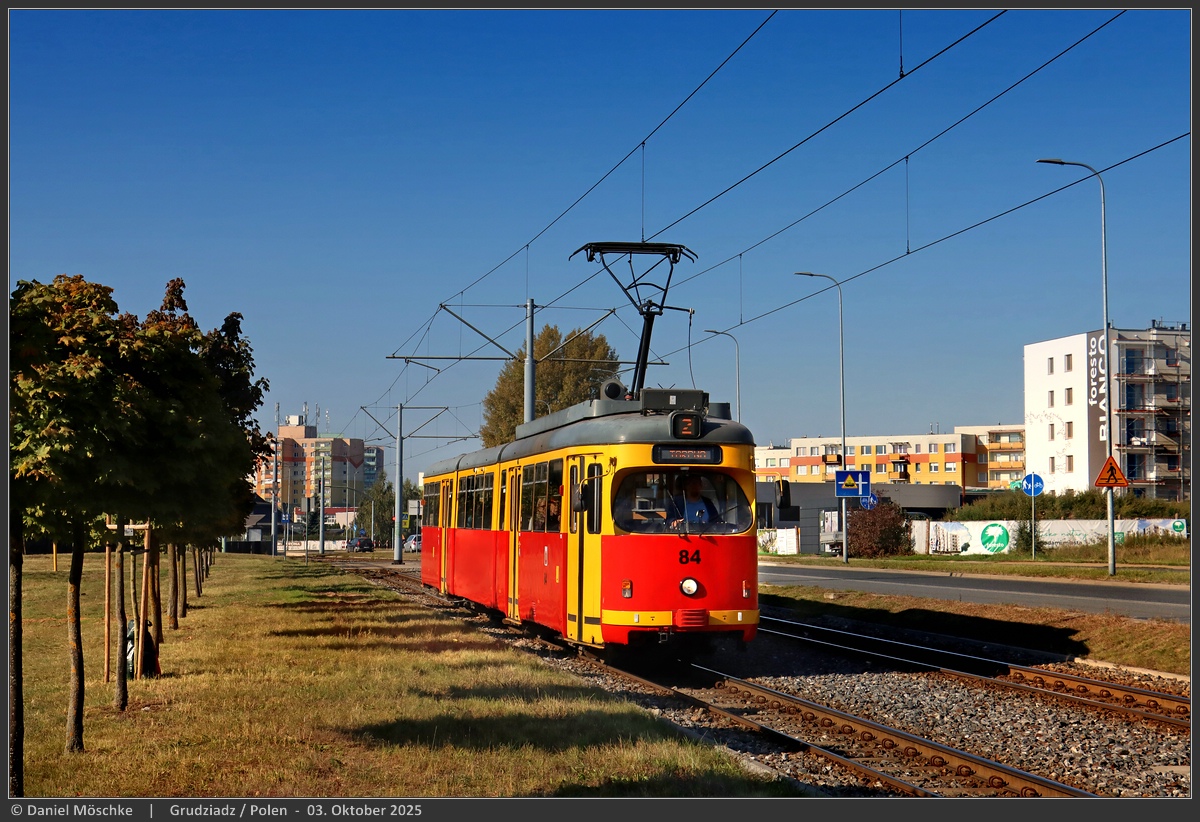 Грудзёндз, Duewag GT8 № 84