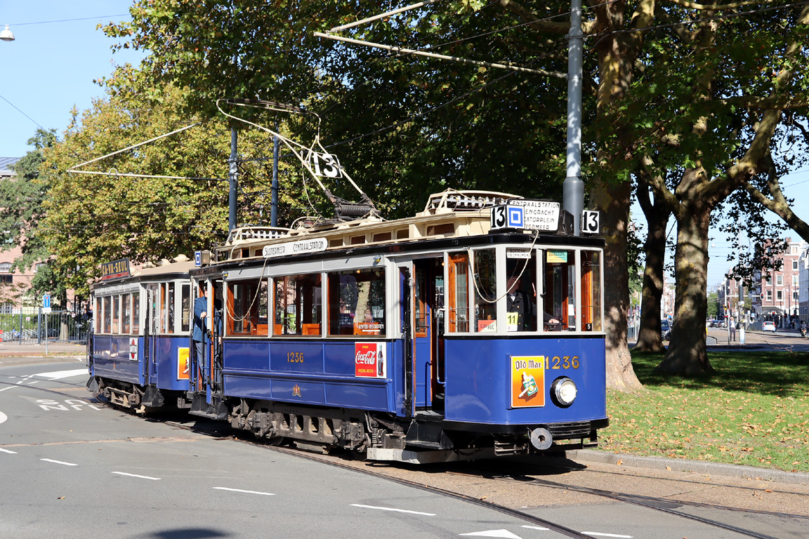 Амстердам, Двухосный моторный Werkspoor № 1236; Амстердам — 50 лет Museumtramlijn Amsterdam