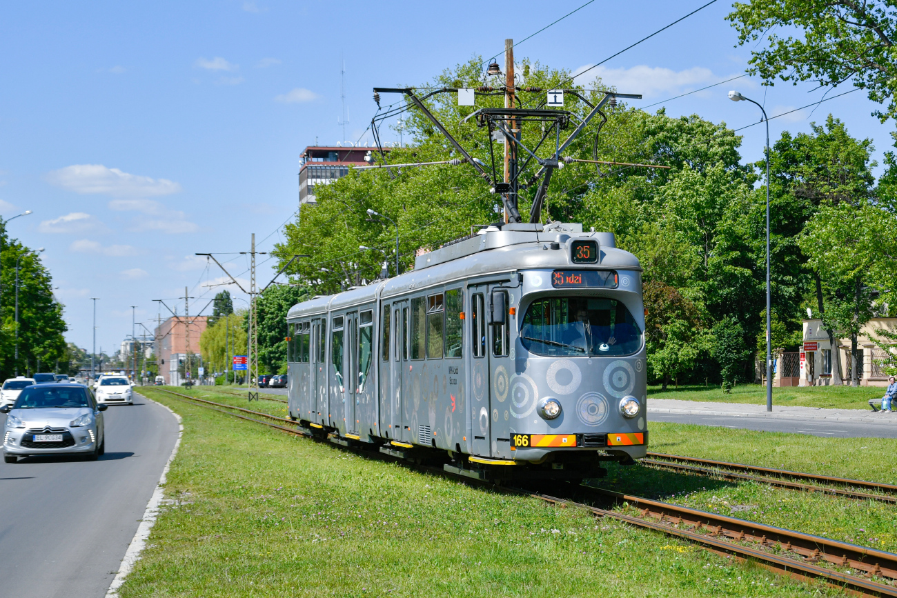 Лодзь, Duewag GT8NF № 166; Лодзь — 35-я годовщина ввода в эксплуатацию серии GT — 25.05.2025 Лодзь, Duewag GT8NF № 166; Лодзь — 35-я годовщина ввода в эксплуатацию серии GT — 25.05.2025