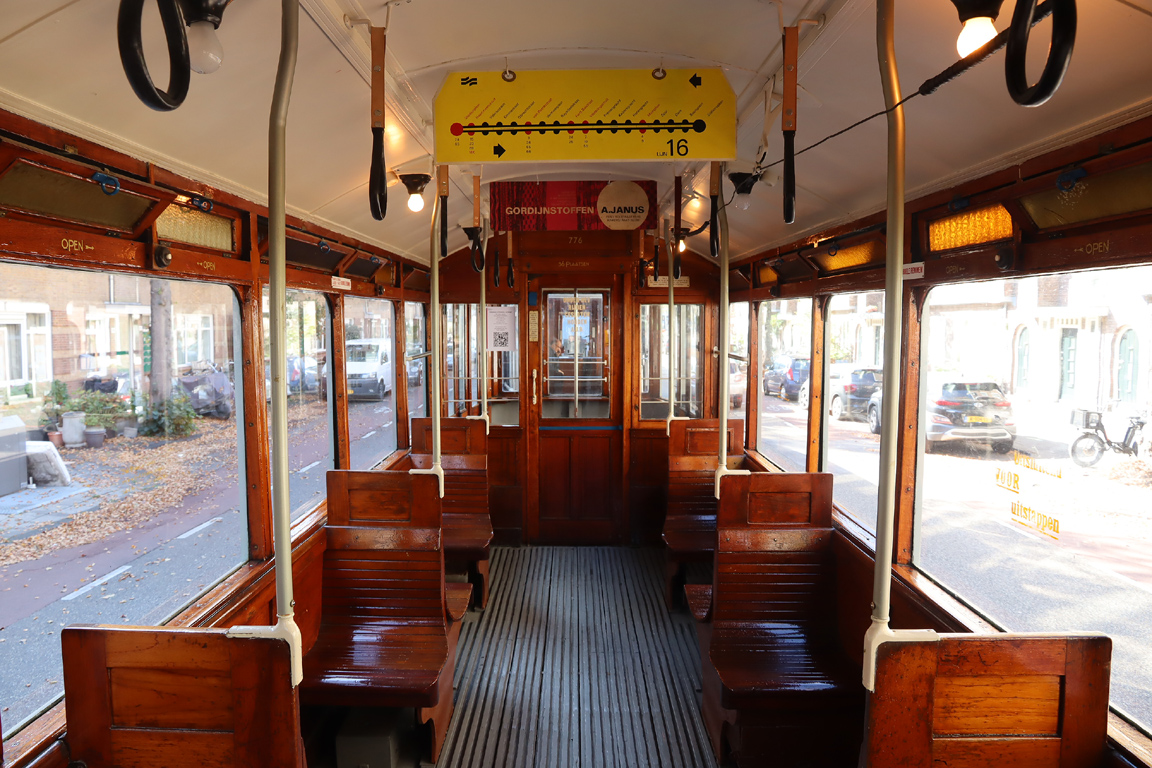 Amsterdam, Werkspoor 2-axle trailer car № 776; Amsterdam — 50th anniversary of Museumtramlijn Amsterdam