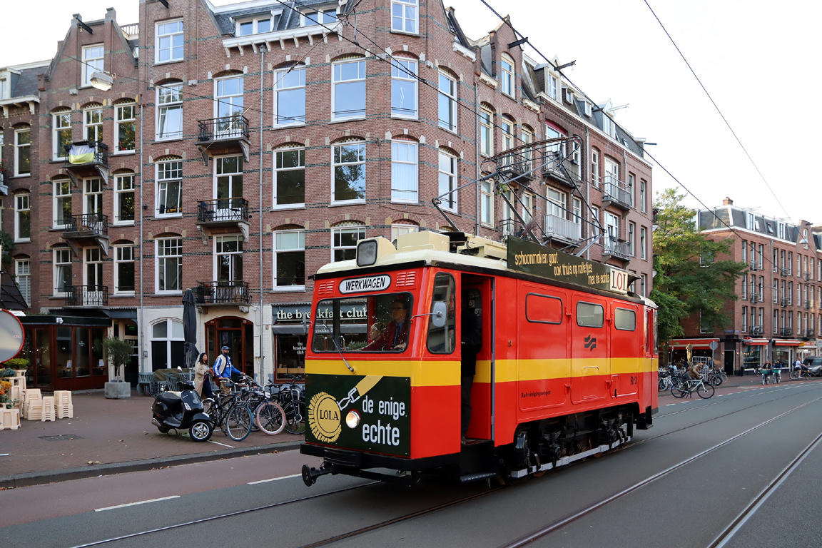 Арнем, Двухосный служебный Schörling № Rr3; Амстердам — 50 лет Museumtramlijn Amsterdam