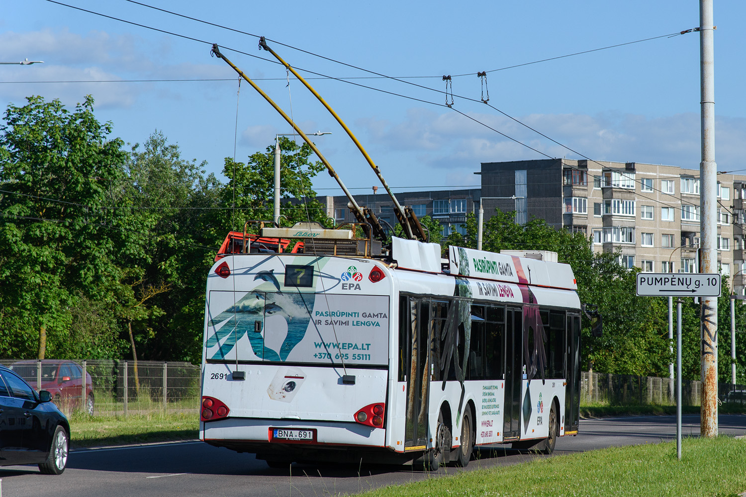 Вильнюс, Solaris Trollino II 15 AC № 2691