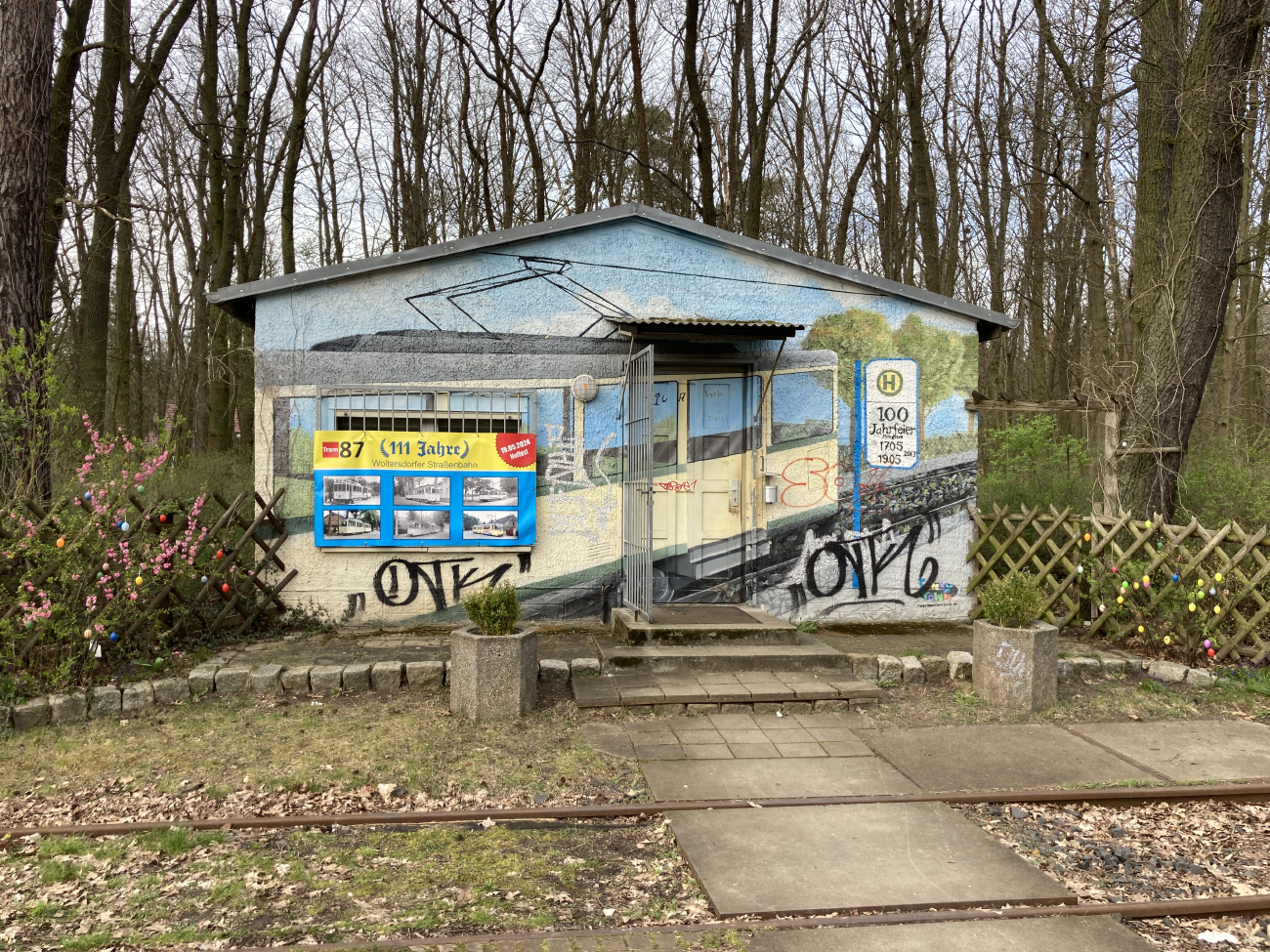 Вольтерсдорф — Трамвайная линия и инфраструктура