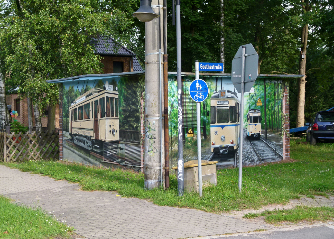 Вольтерсдорф — Трамвайная линия и инфраструктура