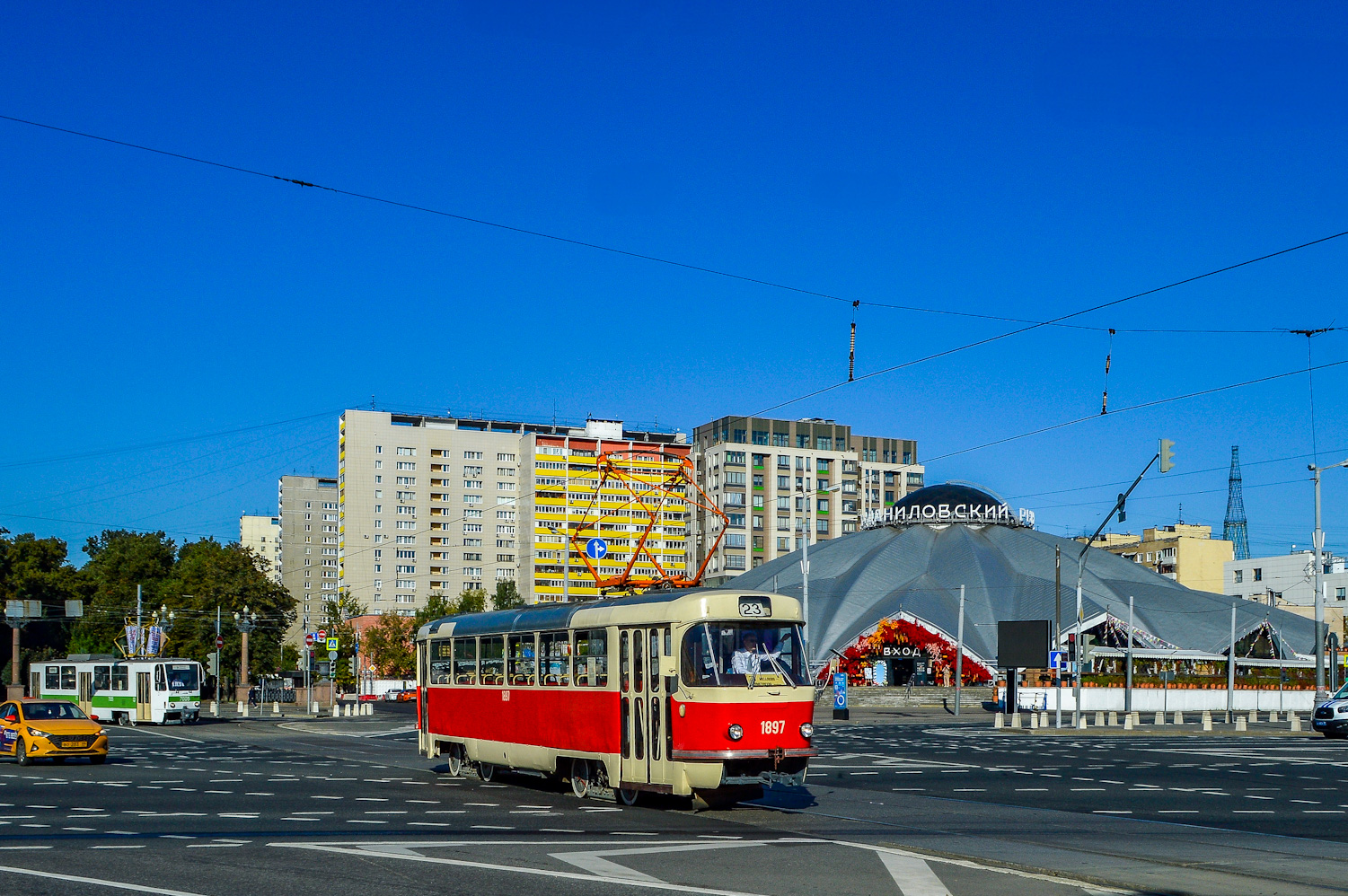 Москва, Tatra T3SU (двухдверная) № 1897; Москва — Осенний парад и выставка ретротранспорта 6 сентября 2025