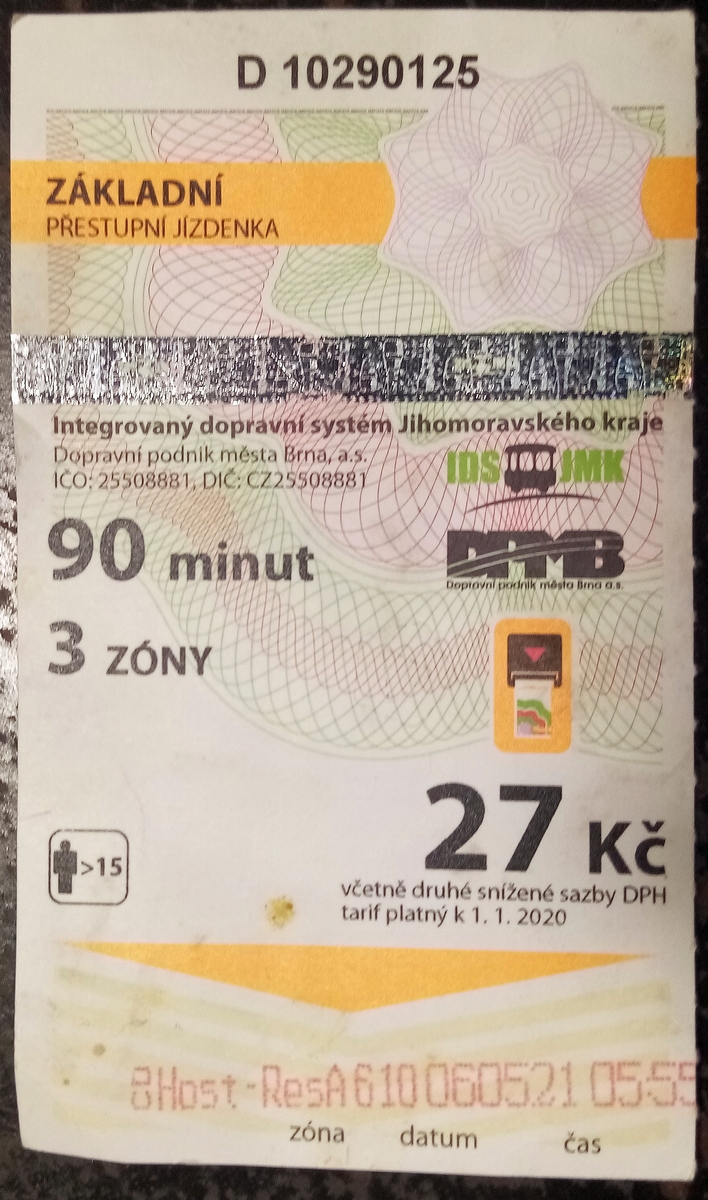 Brno — Tickets