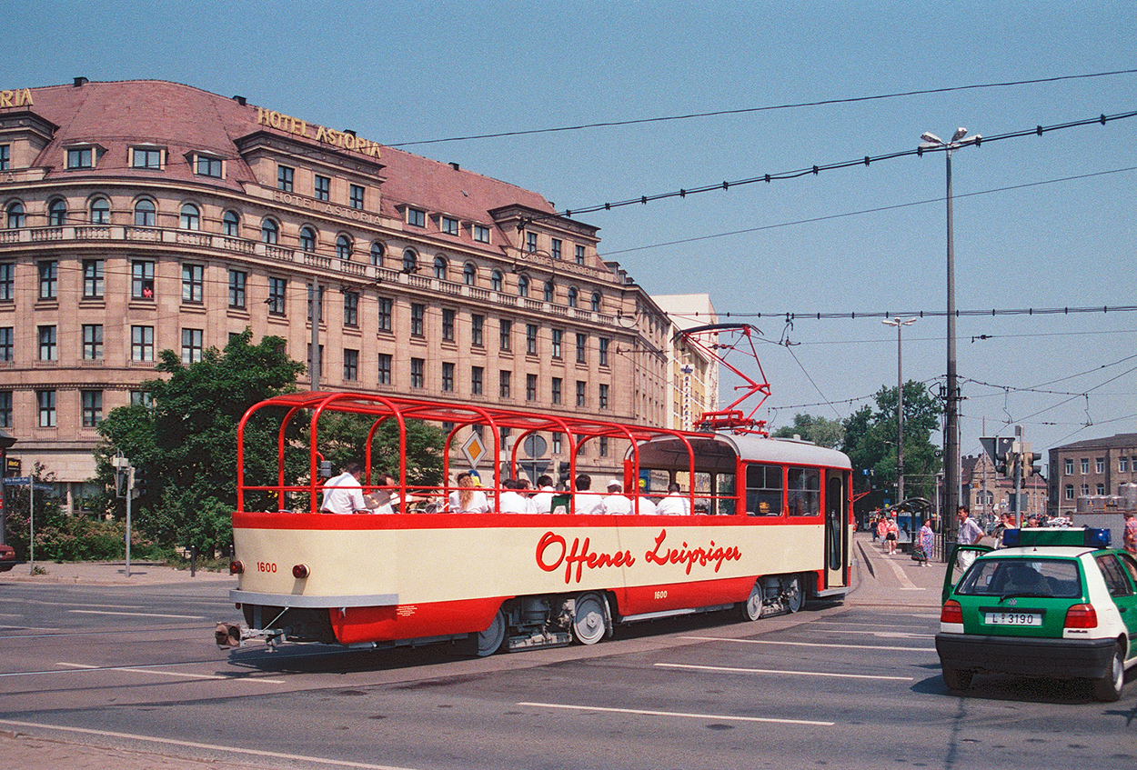Leipzig, Tatra T4D-M1 č. 1600; Leipzig — 100 years of electric trams in Leipzig (June 8, 1996)