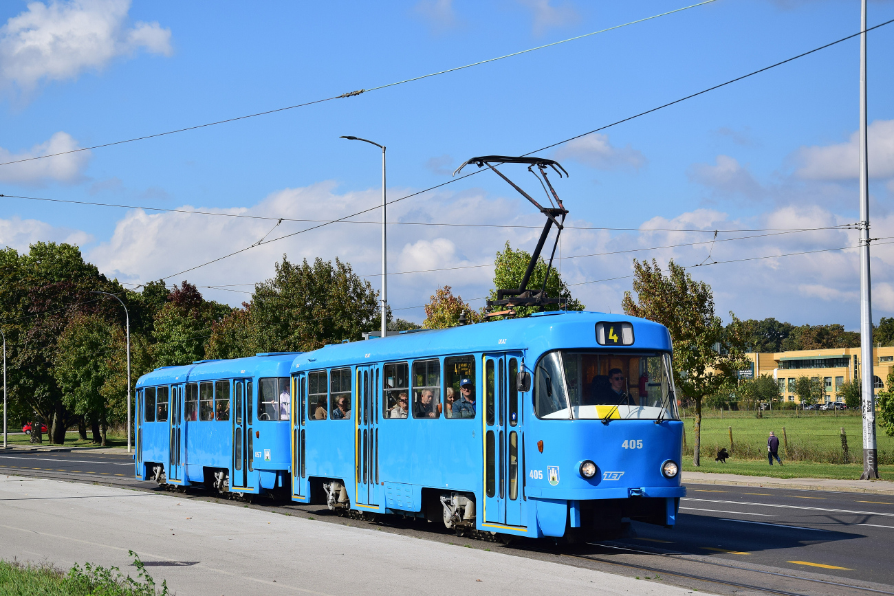 Загреб, Tatra T4YU № 405