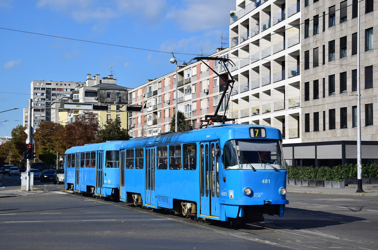 Загреб, Tatra T4YU № 481