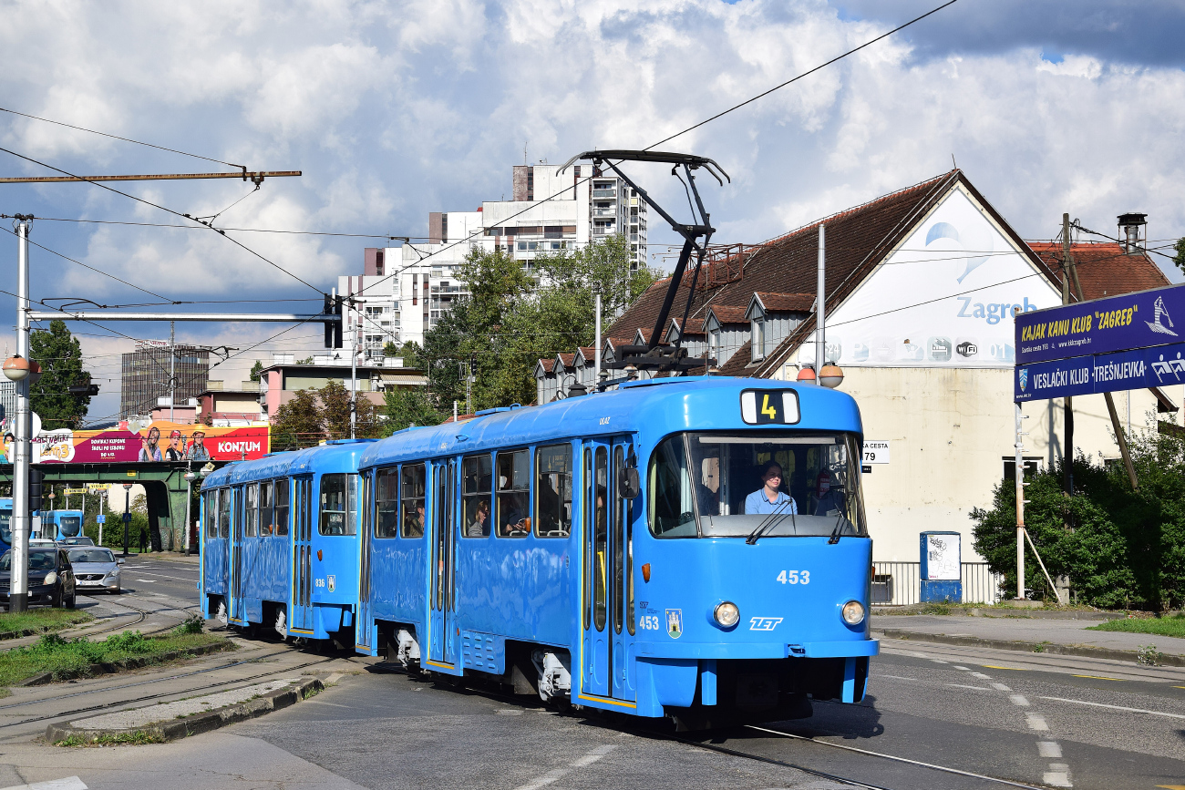 Загреб, Tatra T4YU № 453