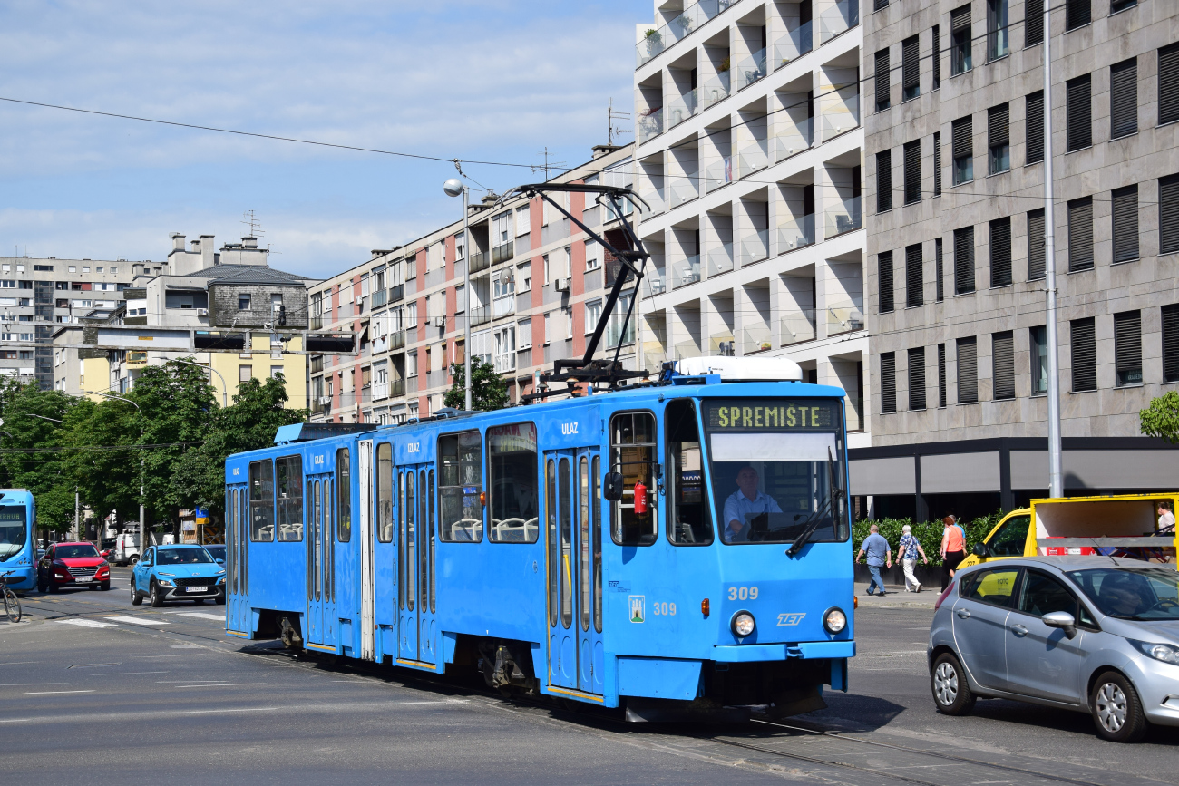 Загреб, Tatra KT4YU № 309