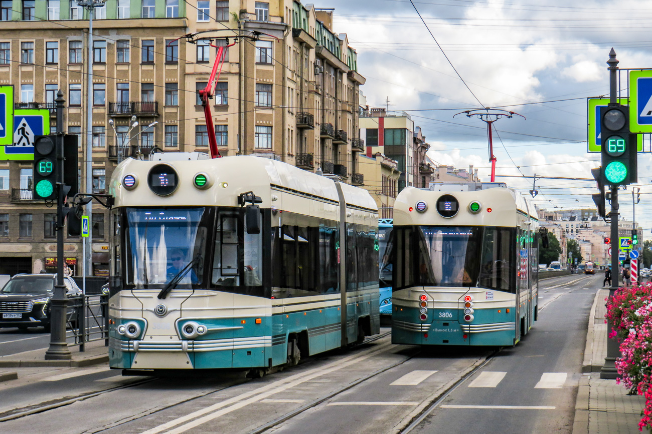 Санкт-Петербург, 71-421Р-01 «Довлатов» № 3808; Санкт-Петербург, 71-421Р-01 «Довлатов» № 3806