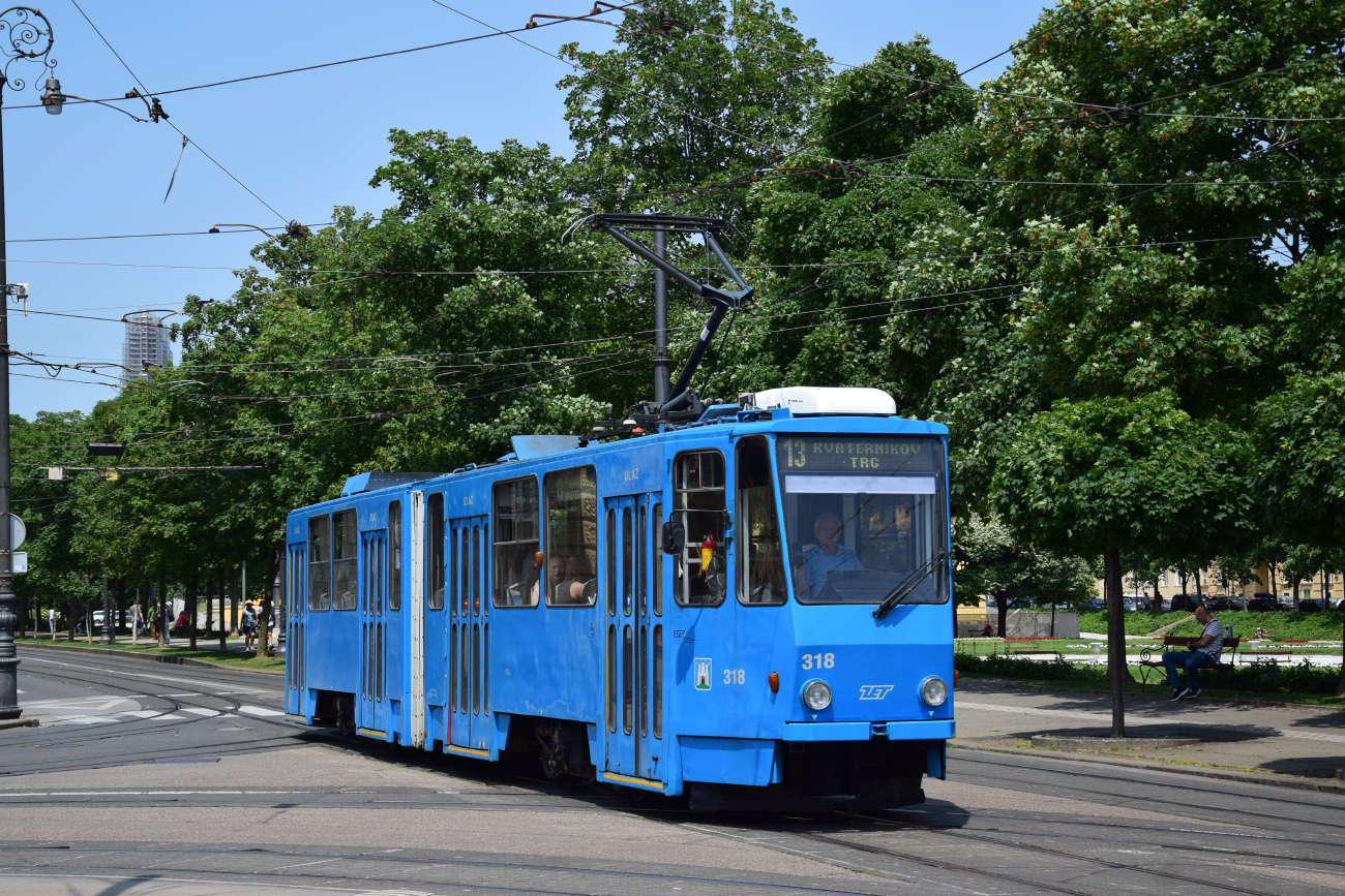 Загреб, Tatra KT4YU № 318