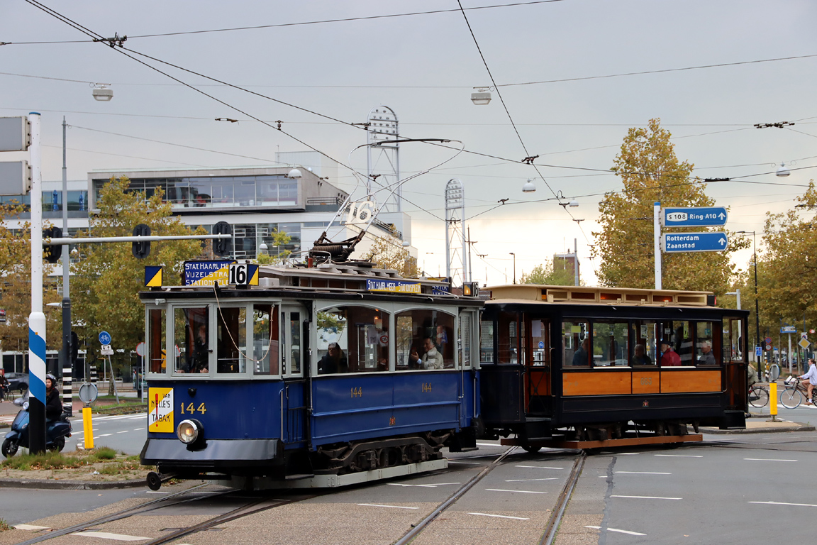 Amsterdam, MWG 2-axle motor car № 144; Amsterdam — 50th anniversary of Museumtramlijn Amsterdam