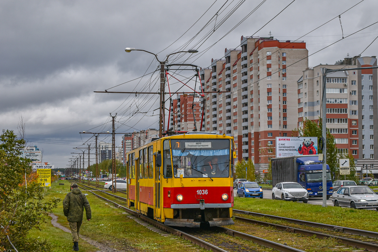 Барнаул, Tatra T6B5SU № 1036