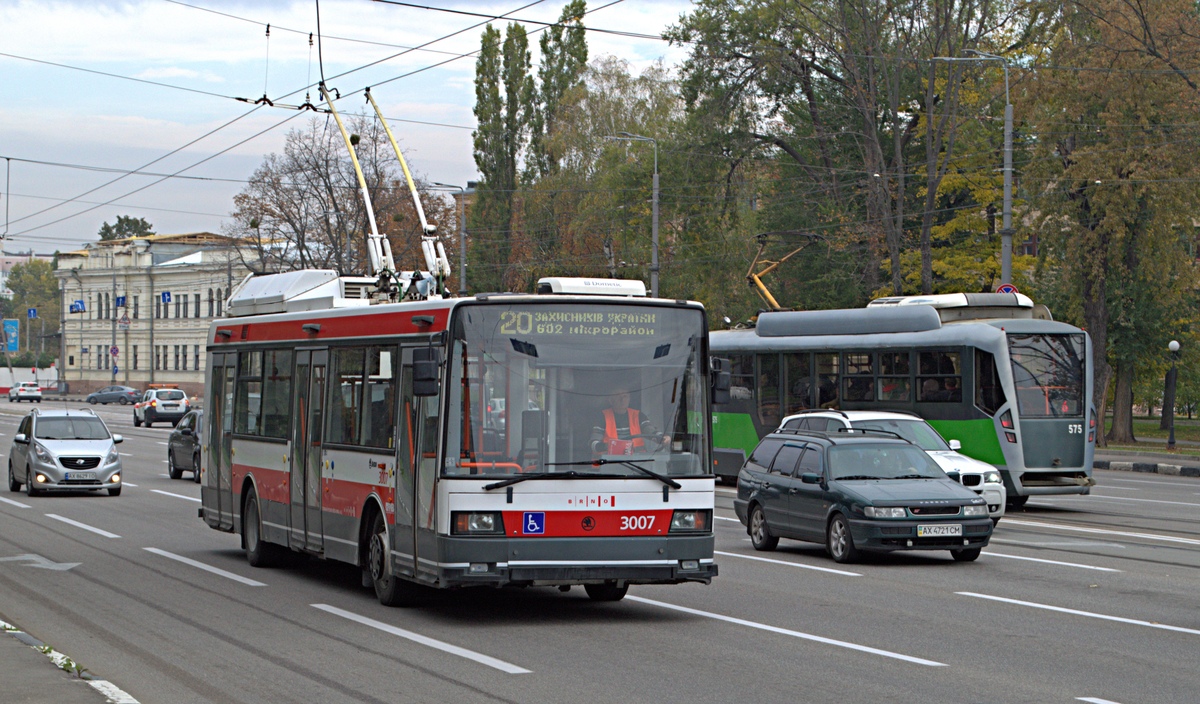Харьков, Škoda 21Tr № 3007