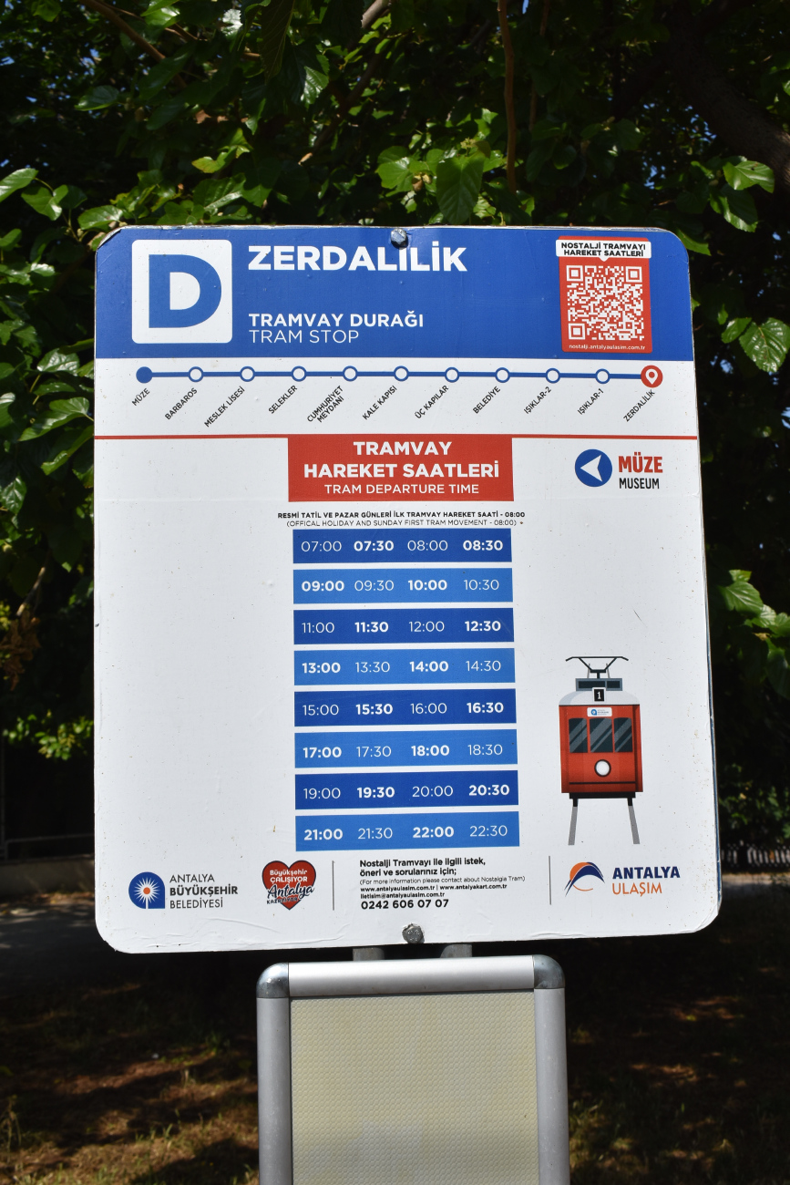 Antalya — Lines and Infrastructure — nostaljik tram