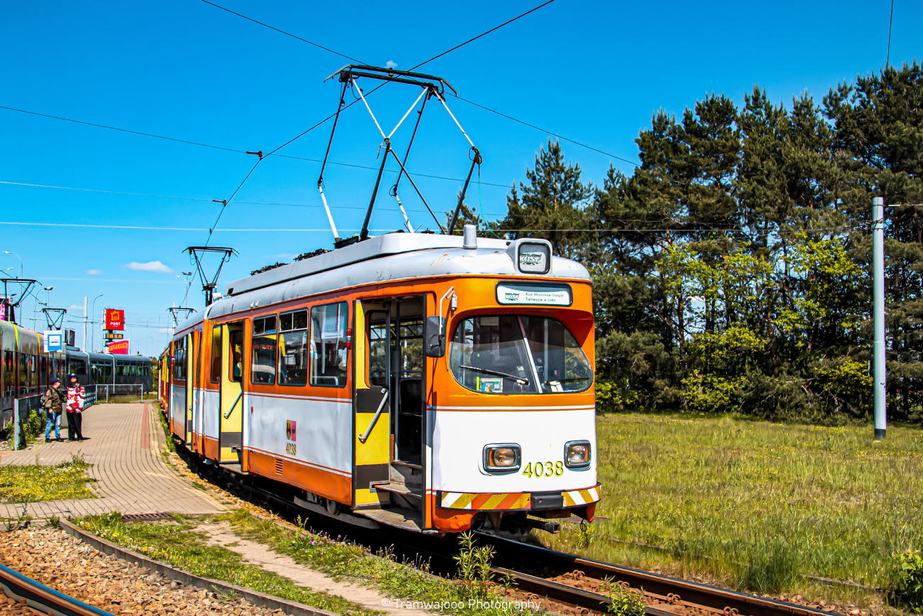 Лодзь, Duewag GT6 № 4038; Лодзь — 35-я годовщина ввода в эксплуатацию серии GT — 25.05.2025