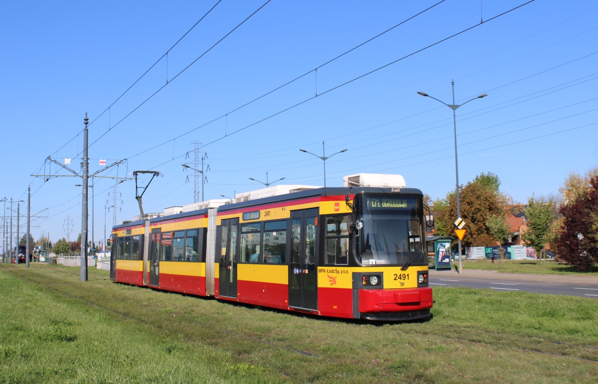 Лодзь, Adtranz GT6M-ZR № 2491