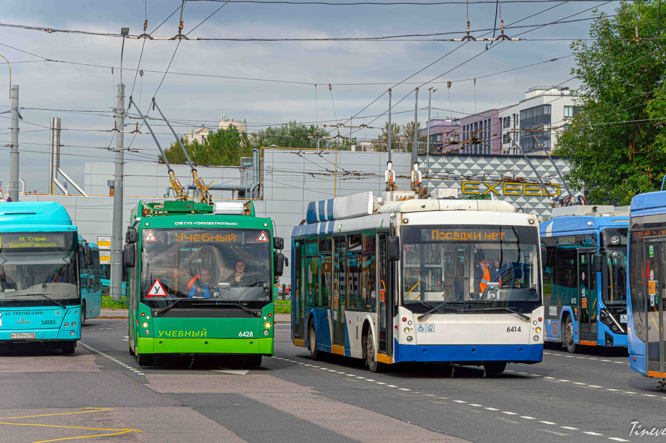 Санкт-Петербург, Тролза-5265.00 «Мегаполис» № 6428; Санкт-Петербург, Тролза-5265.00 «Мегаполис» № 6414